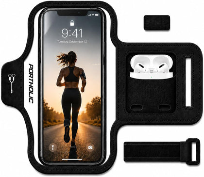 2026 Running Armband Water Resistant Sports Phone Holder Case with Extension Strap,Card Slot Up to 6.9" Phone for