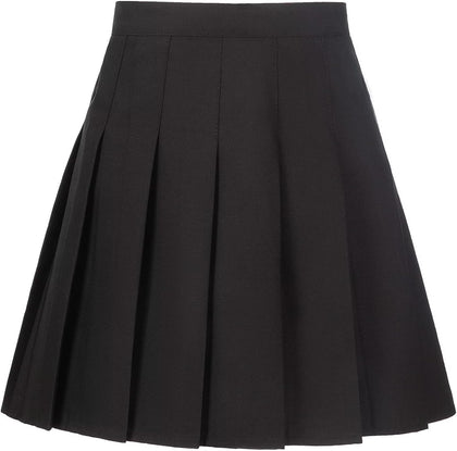 Pleated Skirts for Girls School Uniform Skort with Undershorts 2-14 | High Waisted Mini Pull on Skorts, Girls