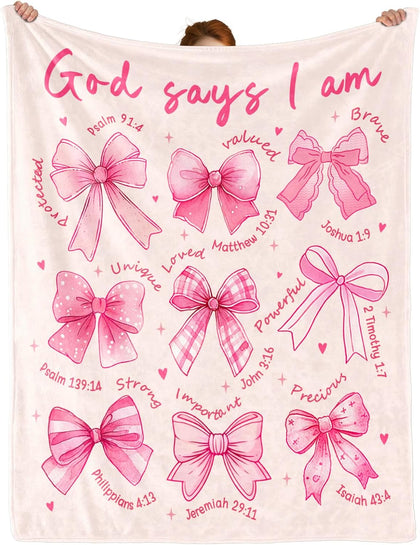 Baptism Gifts for Girl, Christian Gifts for Women, Religious Gift 50" x 60"