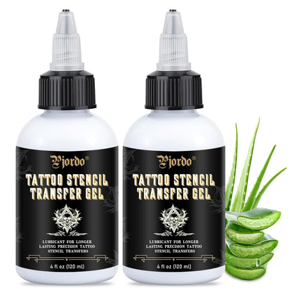 2PCS Tattoo Stencil Transfer Gel Solution, 8oz Tattoo Transfer Gel for Stickers Paper, Stencil Magic Cream for Tattoo