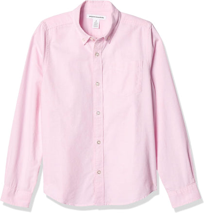 Boys' Uniform Classic Fit Long-Sleeve Woven Oxford Shirt