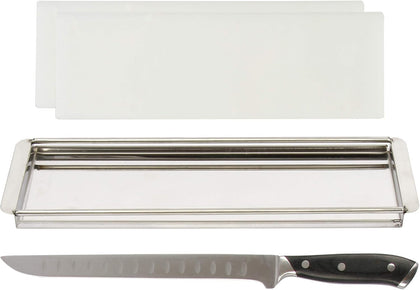 Beef Jerky Meat Slicer Kit- 100% Precision Uniform Slices Guaranteed - Adjustable Thickness Dishwasher Safe Jerky