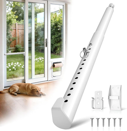 Sliding Glass Door Security Bar for Pet Door Inserts, 11-18 Inch
