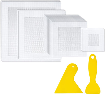 Bates- Drywall Repair Kit, 16 pcs, 2/4/6/8 inch, Dry Wall Patch Kits, Plaster Wall Repair Patch Kit, Wall Patch