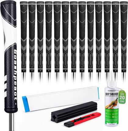 Premium All-Weather Golf Grips13-Pack with Putter Grip and Regripping Kit, Advanced Texture for Maximum Performance