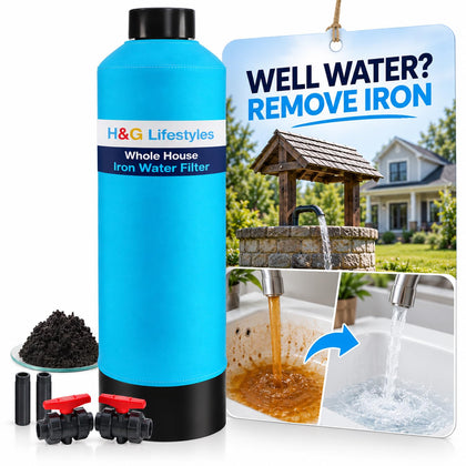Whole House Water Filter System, Iron and Manganese Filter