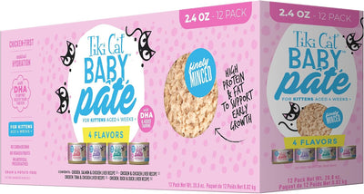 Baby Pate Wet Kitten Food, Variety Pack, 2.4 oz. Cans (12 Count)