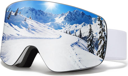 Snowboard Ski Goggles Men Women Frameless Anti Fog OTG Snow Goggles Skating Skiing Snowmobile Detachable Lens