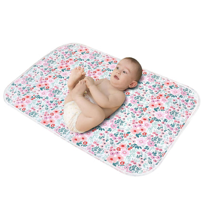 Baby Diaper Changing Pad, 21 5/8" x 31.5" Waterproof Changing Pad Liners - Reusable Soft and Absorbent Portable