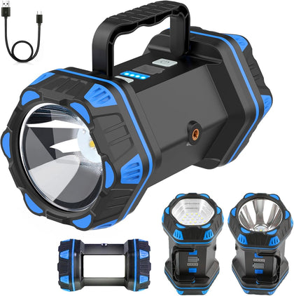 Led Camping Lantern Rechargeable, Camping Flashlight 1500LM, 8 Light Modes, Camping Lights 4800 Capacity, Portable
