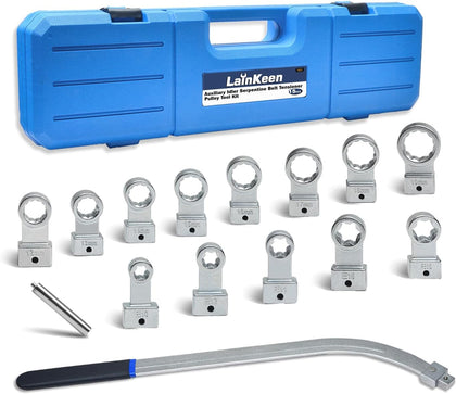 15PCS Auxiliary Idler Belt Tensioner Pulley Tool Kit Serpentine Timing Belt Wrench Removal Tool Set Engine Timing