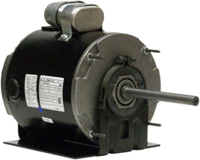 A.O. Smith 730A 1/6 HP, 48 Frame, PSC, TEAO Enclosure, 2.1/1.1 Amps, 1/2-Inch x 4-1/8-Inch, Reversible Rotation, Ball Bearing Unit Heater Motor