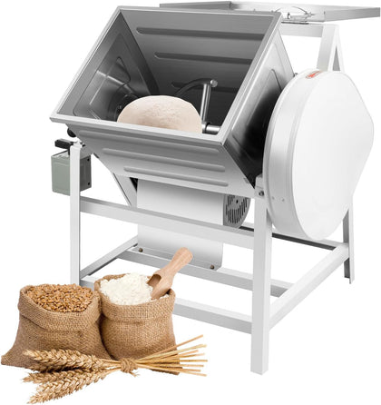 Commercial Dough Mixer 30QT/33LBS, 110V 1500W Electric Flour Mixing Machine, 60HZ Stainless Steel Heavy Duty