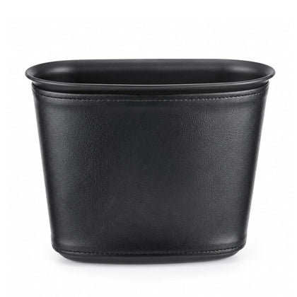 Small Car Trash Can,Leather Car Grabage Can with Hanging Hook,Leakproof Automotive Trash Bin,Portable & Multi-Purpose