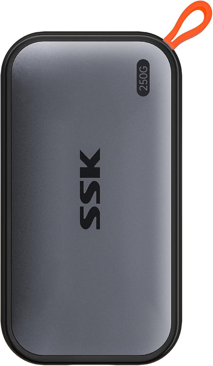 Portable SSD 250GB External Solid State Drives, up to 1050MB/s USB C SSD External Hard Drive USB 3.2 Gen2 for iPhone
