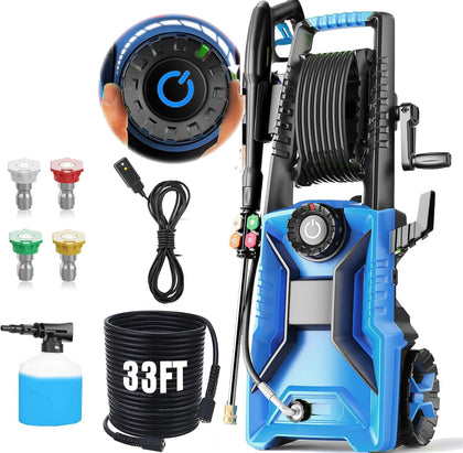 5000 PSI Adjustable Electric Pressure Washer, 2026 New Power Washer Pressure Adjustable (2500PSI-5000PSI) with 23ft