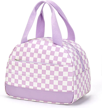 Purple Lunch Bag for Girls, Lunch Box Kids, Insulated LunchBox for Women | Cute Lunchbox, Aesthetic Lunch bag