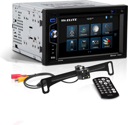 Elite BV755BLC Car Stereo System - 6.2 Inch Double Din Touchscreen, Bluetooth Audio & Calling Head Unit, Radio