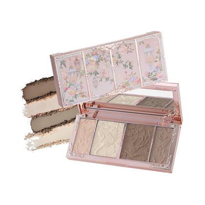 Butterfly Cloud Collar Embossed Highlight & Contour Palette