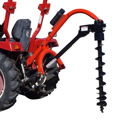 ToolTuff 650 3-Pt Tractor 3-Point Post Hole Digger W/ 12" Auger