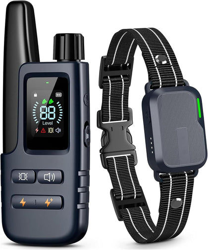Dog Shock Collar - 4500FT Dog Training Collar with Remote, Deep Navy Blue