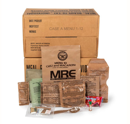 2026 Inspection MRE, U.S. MRE Meals, Emergency Supplies, Emergency Food Supply, Survival Food w/Flameless Heater