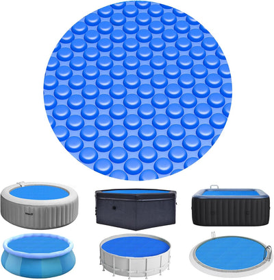 Bubble Solar Pool Cover 6 ft Round for Above Ground Inground Pools | Solar Bubble Wrap Covers for Hot Tub Spa Thermal