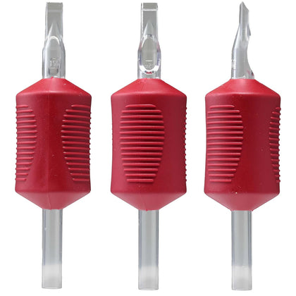 Closed Flat Tip Disposable Tattoo Tubes 1.25" Silicone Pro-Grip 20 Pack Shading Color Packing Tattoo Supply 05CFT