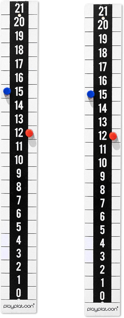 Cornhole Metal Scoreboard with Magnetic Score Keepers for Corn Hole Boards | 4 Magnetic Score Keepers