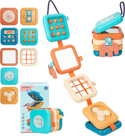 Busy Board Montessori Toy for 1 Year Old Boy Gifts, Travel Toys for Toddler 1-3, Sensory Activity Airplane Essential