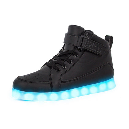 LED Light Up Shoes for Kids Boys Girls Sneakers Black 4