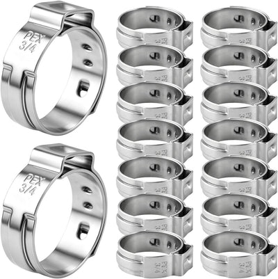 50 Pcs 3/4 Inch PEX Cinch Clamps, PEX Fittings Clamps Pinch Ring