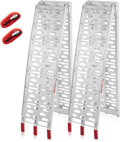7.5 FT Aluminum Motorcycle Loading Ramps, 1500 lbs Capacity,2PC | Foldable Ramp for Loading Dirt Bikes, ATVs, Lawn