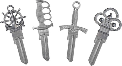Forged House Key Blanks, Variety 4 Pack in KW1 (B300CK)