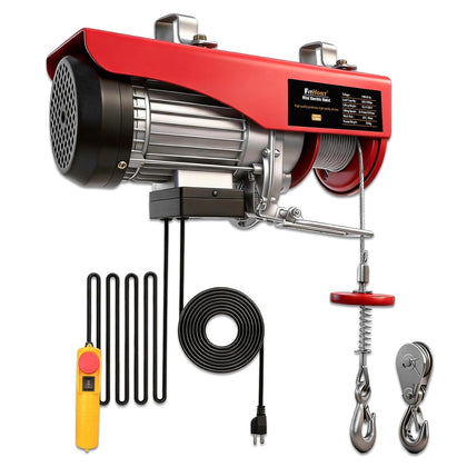 Electric Hoist,1760Lbs Winch with Remote Control,Electric Winch Single/Double Slings 38ft Lifting Height with
