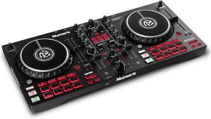 Mixtrack Pro FX DJ Controller | 2-Decks, 3-Band EQ DJ Mixer, 16 Pads, 2 Effects Paddles, Audio Interface, Serato DJ Lite