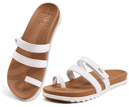 Womens Slides Sandals with Arch Support Comfort Plantar Fasciitis