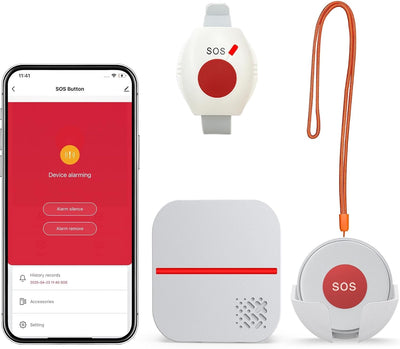 WiFi Caregiver Pager Life Alert Systems for Seniors No Monthly Fee App Control Medical Alert Systems for Seniors