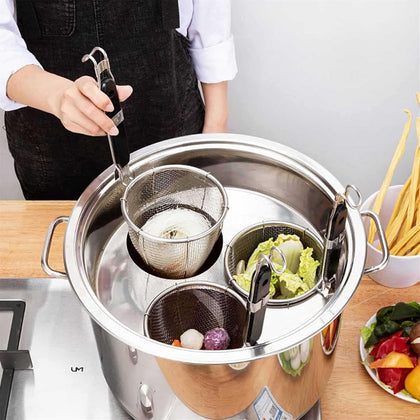 Pasta Cooker 3 Piece Pasta Pot with Strainer Insert, Stock Pot and Pasta Pot Insert