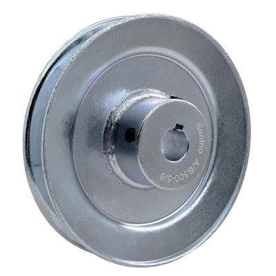 AB500-5/8 Single Groove Web Sheaves,v Belt Pulley 5" OD 5/8 inch bore,Motor Pulley Carbon Steel for A B 5L 4L V-Belts