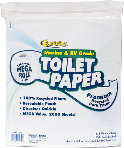 Marine & RV Toilet Tissue - Fast Dissolving, 2-Ply