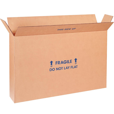 SN28620FPFOLMS Flat Panel TV Moving Boxes, 20" Height, 28" Length, 6" Width, Kraft (Pack of 5)