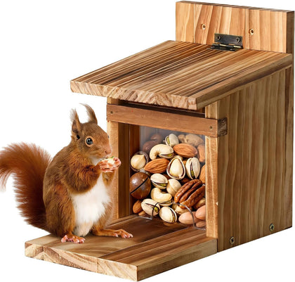 Squirrel Feeders for Outside, Durable Squirrel House for Outdoor - Chipmunk Feeder, Squirrel Food for Backyard