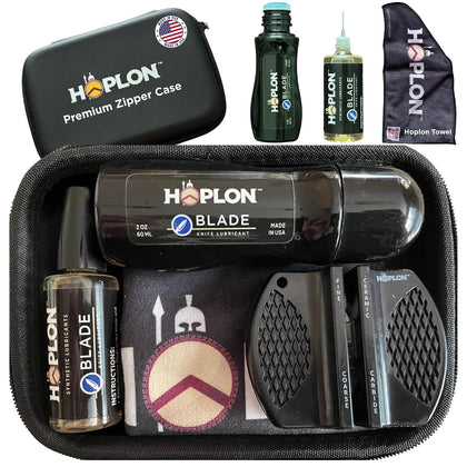 Blade Premium Kit - 3oz Knife Oil (9X More Than Leading Oils) - Pocket Knife Cleaning & Care Kit, Dauber & Needle