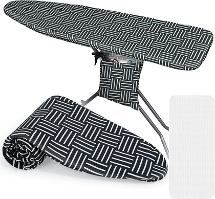 Ironing Board Cover and Pad Extra Thick Iron Board Pad with Heat-Resistant Mesh Padded Iron Board Covers Adjustable