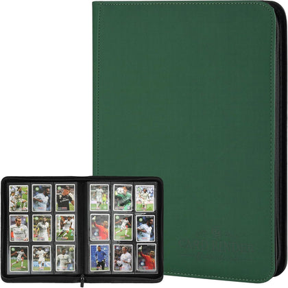9 Pockets Card Binder,Premium Zip Trading Card Binder,540 Double Sided Pocket PU Collection Binder, Collector Album