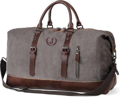 Personalized Canvas Duffle Bag Travel for Mens Road Trip Summer Camping Traveler Gifts, Airline Carry on Weekender