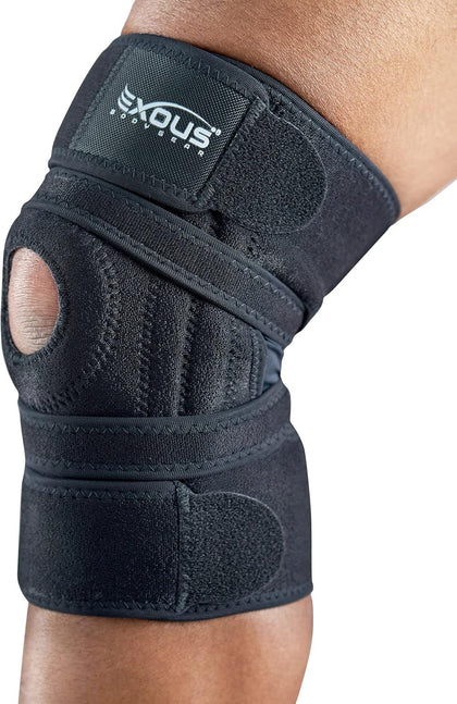 Knee Brace For Women & Men For Arthritis Acl, Mcl Pain Patented 4-way Adjustable Wraparound Support Dual Side