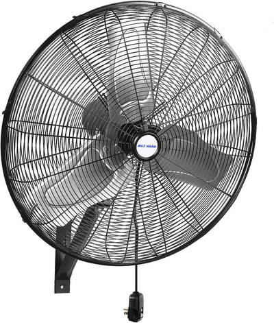 BILT HARD 24 in. Outdoor Oscillating Wall Fan, 6300 CFM 3-Speed Heavy Duty Outdoor Wall Fans, High Velocity Waterproof Fans for Patio, Commercial, Industrial, Warehouse, UL Listed