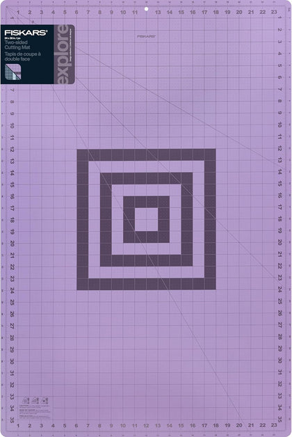 24" x 36" Self Healing Cutting Mat, Large Grid, Lilac Mountain Haze | Double-Sided Sewing, Quilting & Craft Cutting